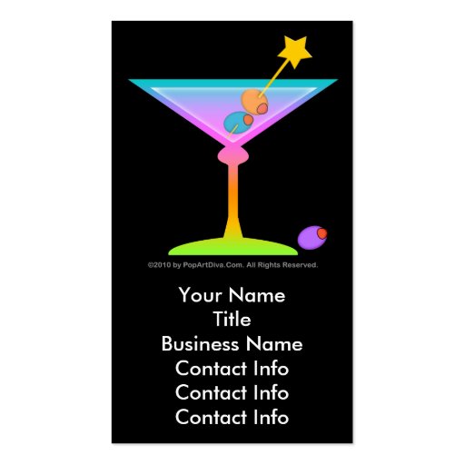 Business Card - RAINBOW MARTINI (front side)