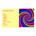Business Card - Rainbow Swirl Fractal Pattern business cards