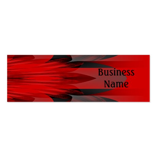 Business Card Red Black Abstract (front side)