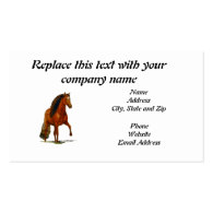 Business Card, Red Peruvian Paso