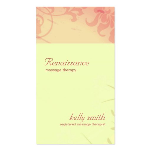 Business Card - Renaissance 2 (front side)