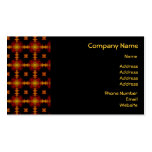 Business Card - Retro Fractal Pattern red black business cards