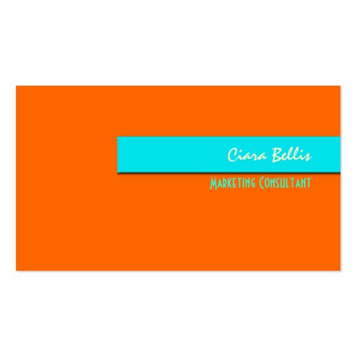 Business Card, sassy {customizable background} (front side)