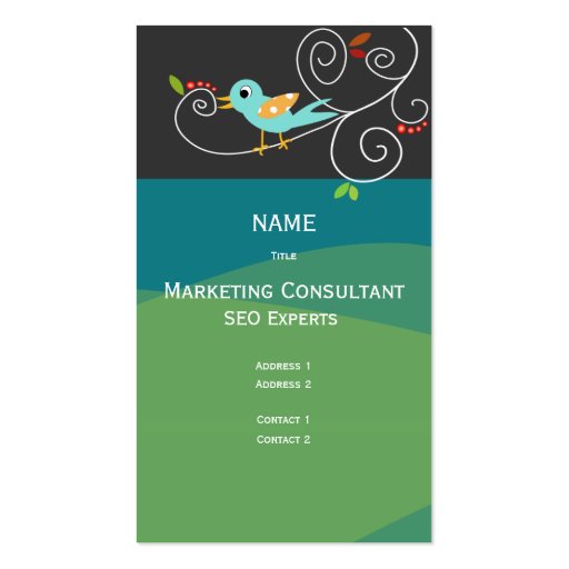 Business Card SEO Marketing Consultant