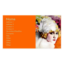 Business card, silent film star Anna Nilsson