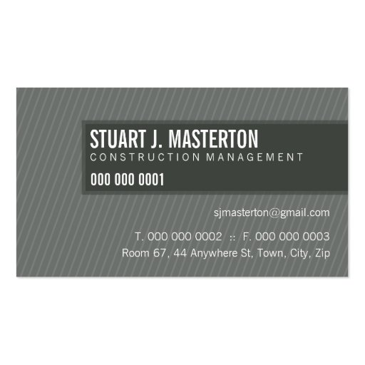 BUSINESS CARD :: simple blocked 3 (front side)