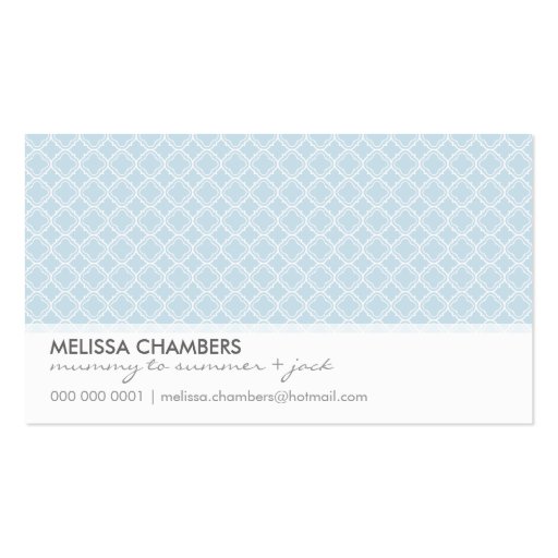 BUSINESS CARD :: simplistic-pattern 1L (front side)