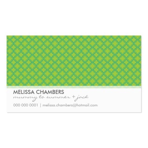 BUSINESS CARD :: simplistic-pattern 2L (front side)