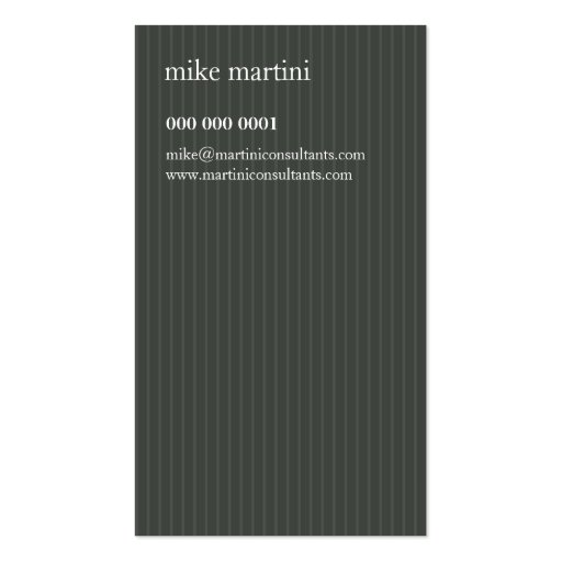 BUSINESS CARD :: simply sleek 3 (back side)