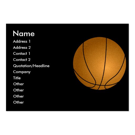 business card - sports (front side)