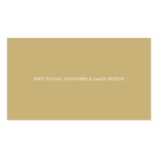 BUSINESS CARD :: stylish confetti red silver gold (back side)