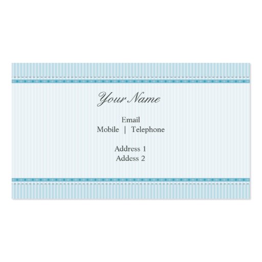 BUSINESS CARD stylish divine vintage blue grey (back side)