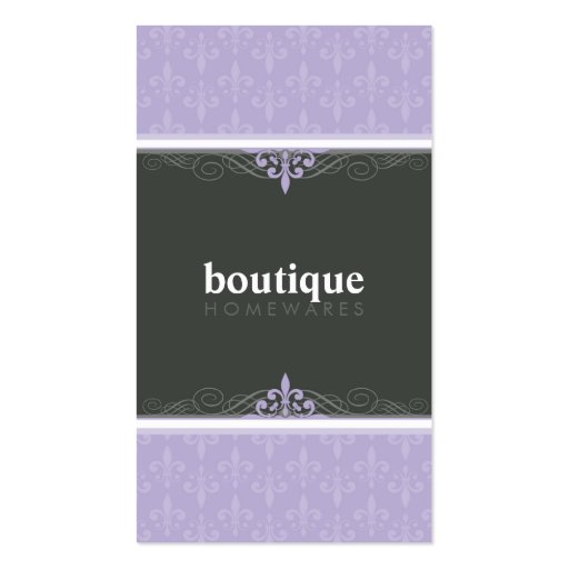 BUSINESS CARD stylish fleur de lis (front side)