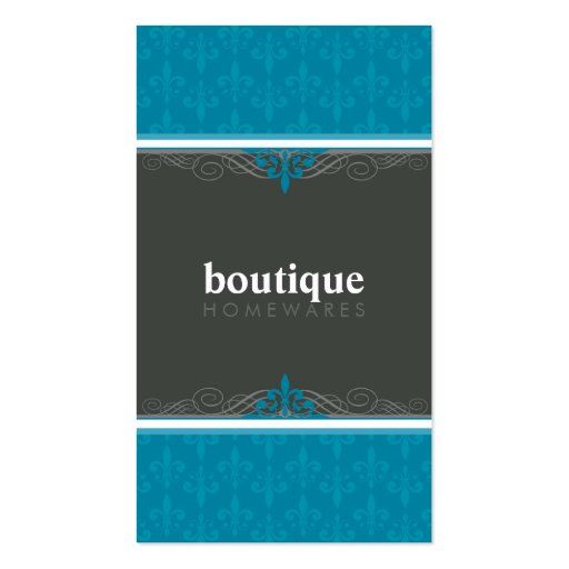 BUSINESS CARD stylish fleur de lis (front side)