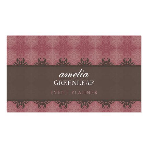 BUSINESS CARD :: stylish patterned 13 (front side)