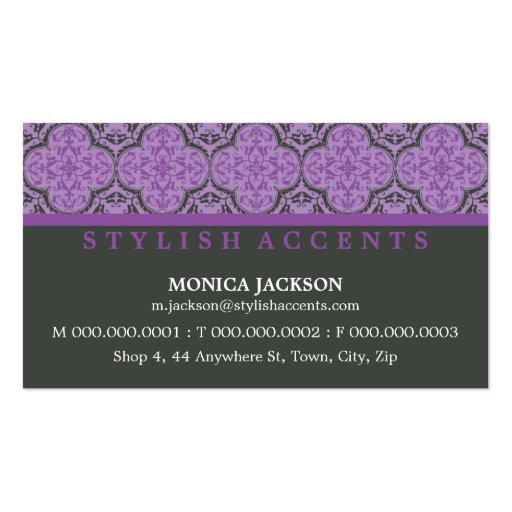 BUSINESS CARD :: stylishly antiqued L11