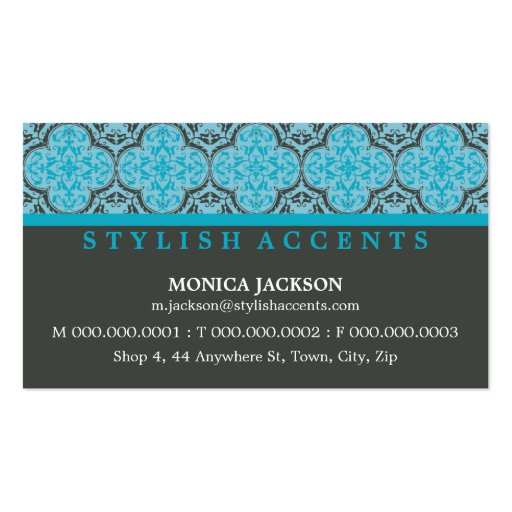 BUSINESS CARD :: stylishly antiqued L6 (front side)