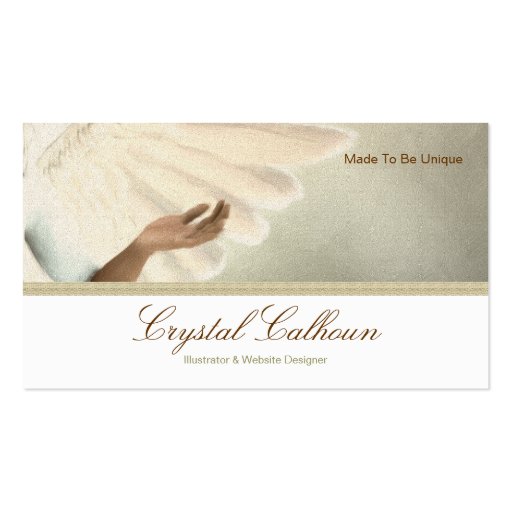 Business Card Template - Beautiful Angel Painting (front side)