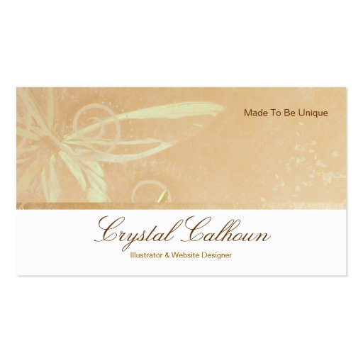 Business Card Template - Beautiful Butterfly (front side)