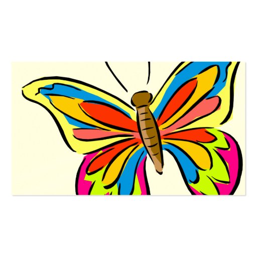 Business Card Template **Butterflies 1 (back side)