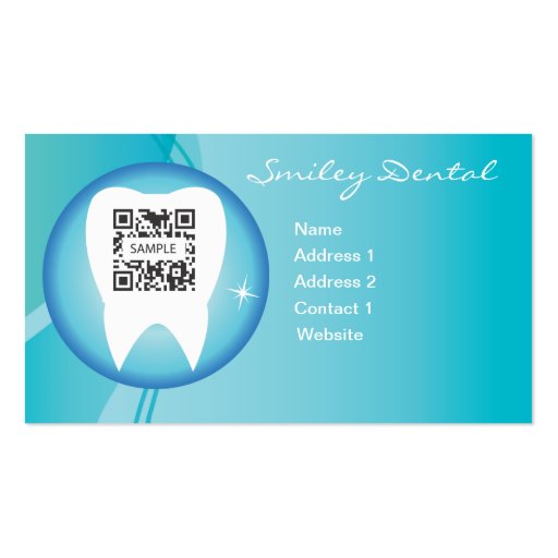 Business Card Template Dental Care (front side)