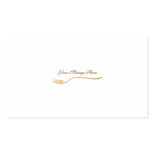 Business Card Template Fine Dining French (back side)