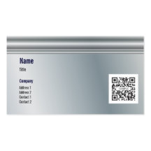 Business Card Template Generic Metal
