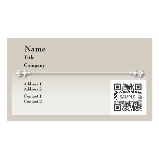 Business Card Template Generic Neutral (front side)