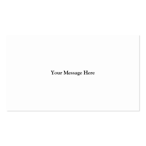 Business Card Template Generic White (back side)