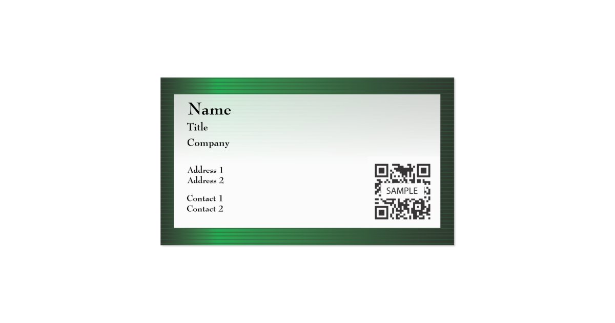 Business Card Template Green Stripe Border Zazzle Business Card Template Green Stripe Border Zazzle