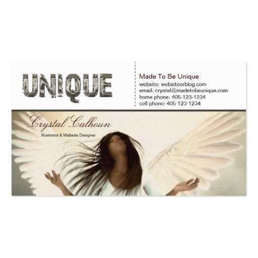 Business Card Template - if I were an angel