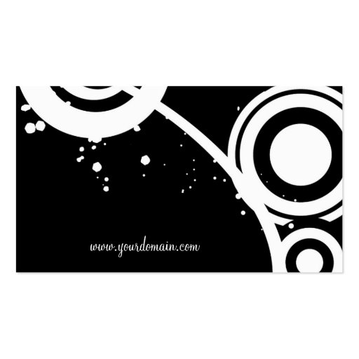 Business Card Template **Organic Circles (back side)