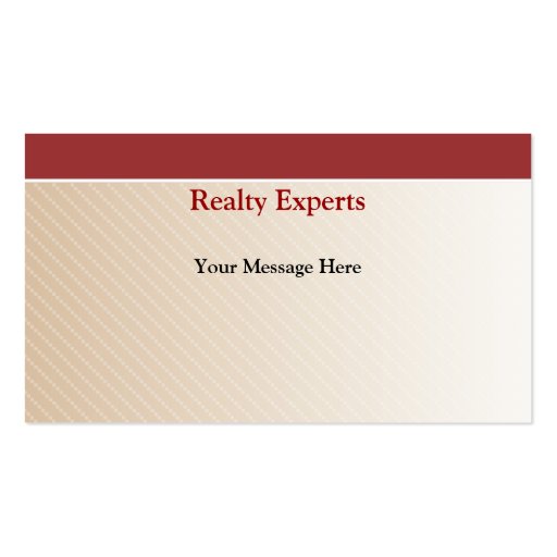 Business Card Template Realty Experts (back side)