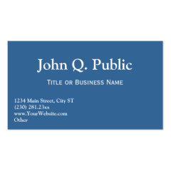 Business Card Templates Blue
