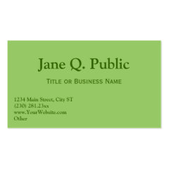 Business Card Templates Green