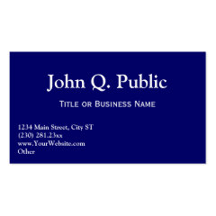 Business Card Templates Royal Blue