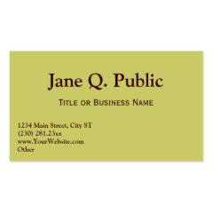 Business Card Templates Tan