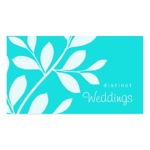 Business Card Tree Branch Wedding Planner (front side)