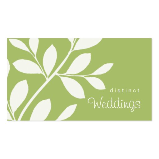 Business Card Tree Branch Wedding Planner sage