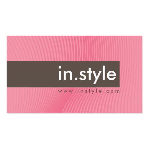 BUSINESS CARD :: trendy modern sway L10 (front side)