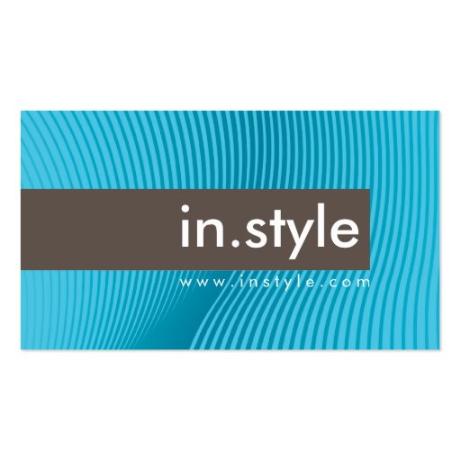 BUSINESS CARD :: trendy modern sway L13 (front side)