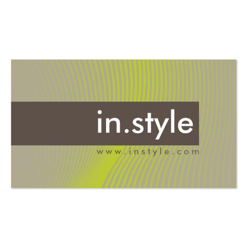 BUSINESS CARD :: trendy modern sway L8 (front side)