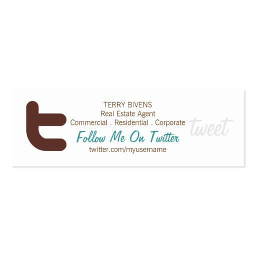 Business Card | Twitter |br (front side)