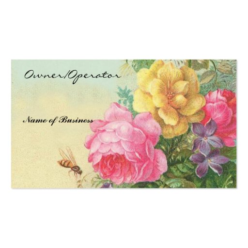 Business Card-Vintage Floral