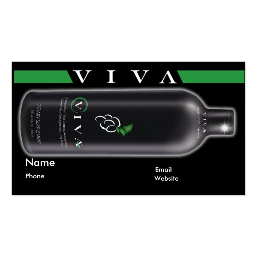 Business Card Viva Black (front side)