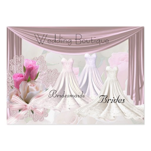 Business Card Wedding Dresses Boutique (front side)