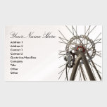 Business Card with Bicycle Back Wheel business cards