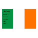 Business Card with Flag of Ireland