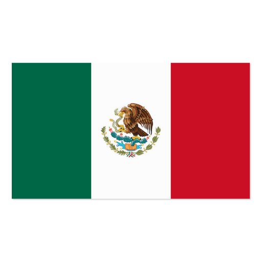 Business Card with Flag of Mexico (back side)