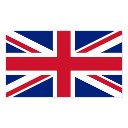 Business Card with Flag of United Kingdom (back side)